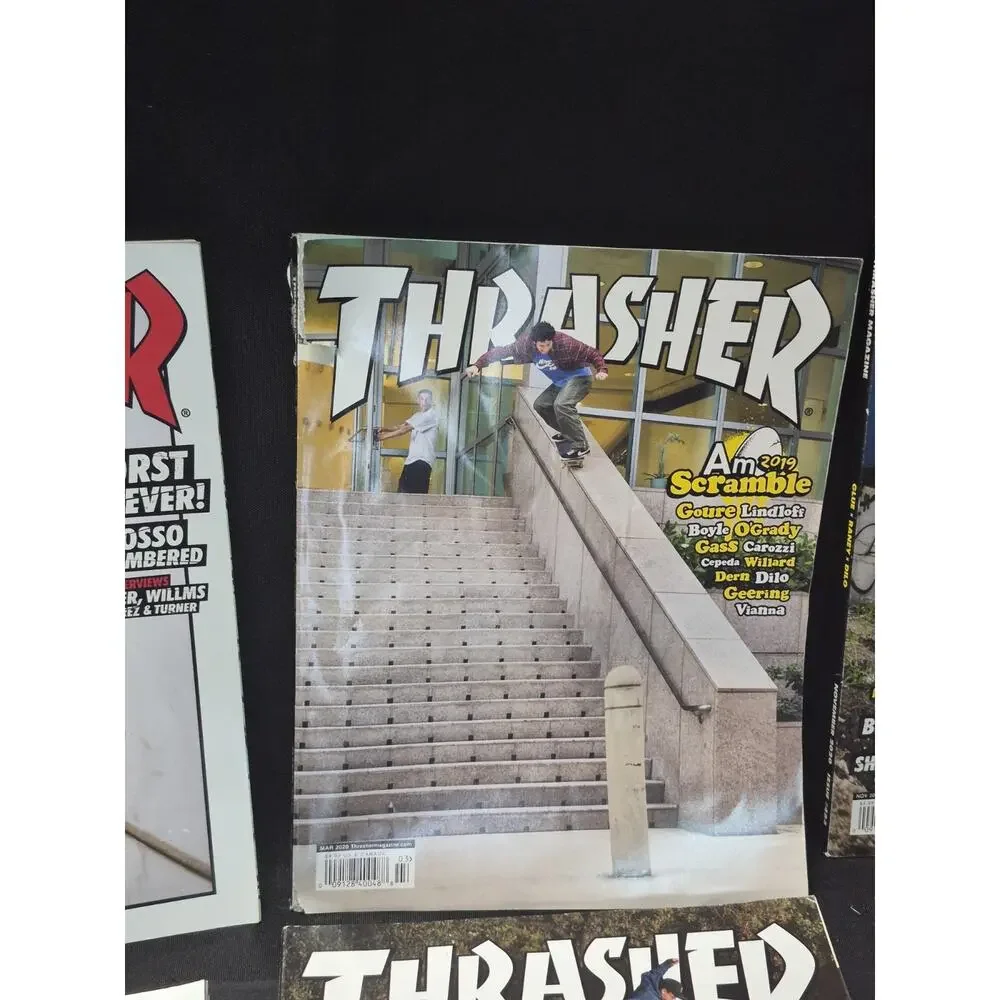 Thrasher Skateboarding Magazine Lot 7 2020 Vintage Magazines.. Skateboard